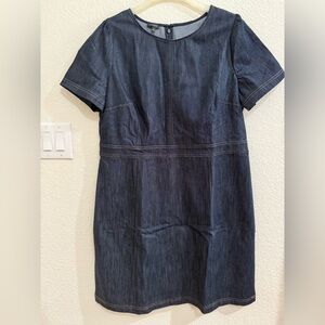 Talbots Refined  Denim A-line  Dress Size 16